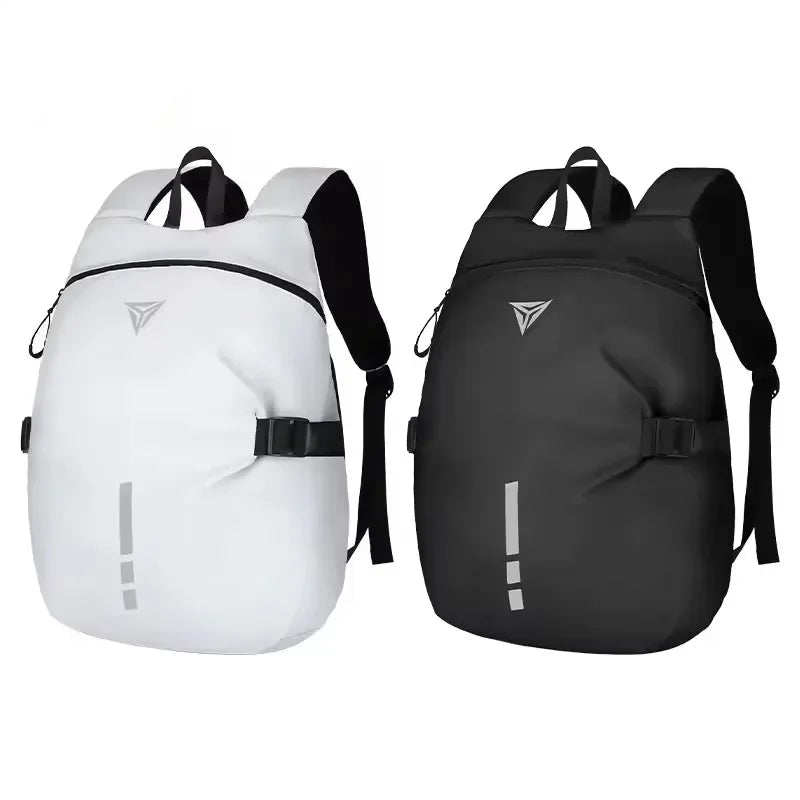 Mochila para Motociclista com Grande Capacidade para Capacete — Impermeável, Refletiva e Ideal para Viagens